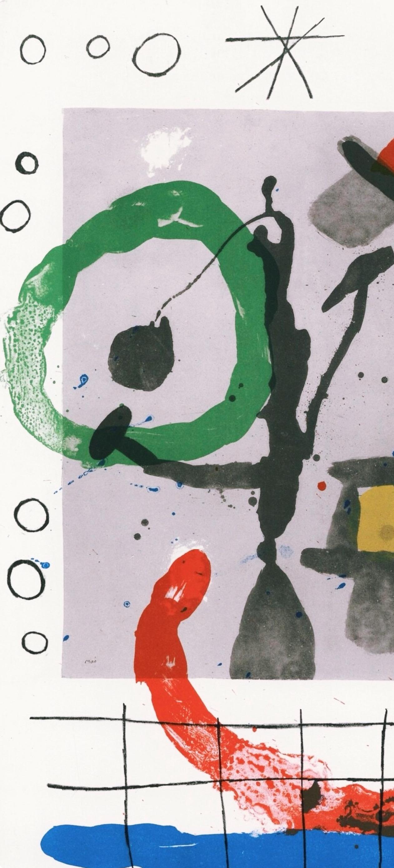 Miró, Composition (Cramer 102 ; Mourlot 428-449), Derrière le miroir (d'après) - Surréalisme Print par Joan Miró