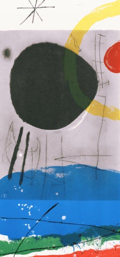 Joan Miro, The Black Sun, from Derriere le miroir, 1965