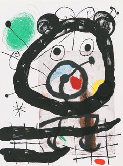 Joan Miro, La grande figure, extrait de Derriere le Miroir, 1965