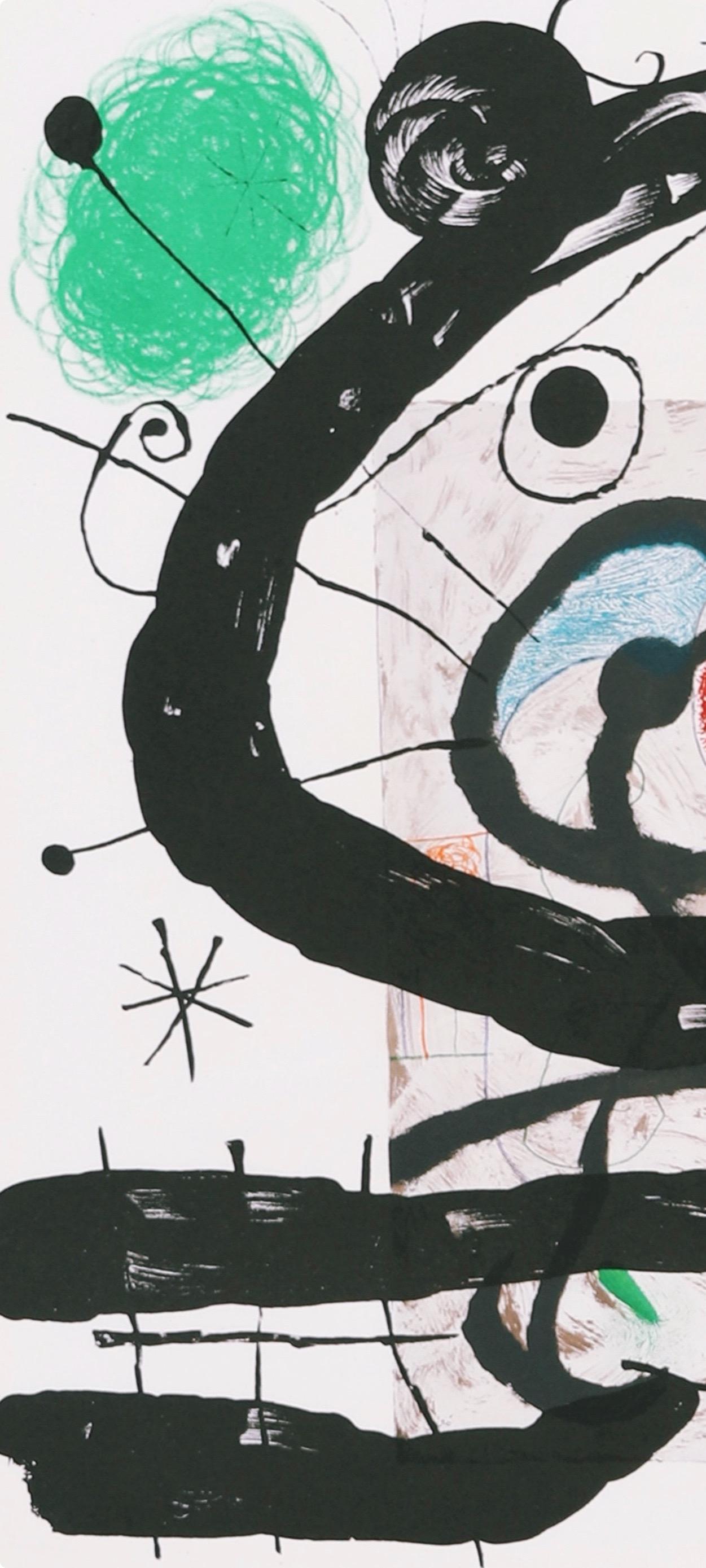 Joan Miro, The Great Figure, from Derriere le miroir, 1965 - Surrealist Print by Joan Miró