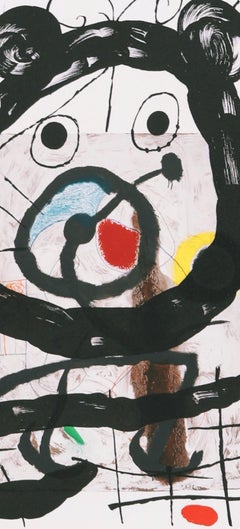 Joan Miro, La grande figure, extrait de Derriere le Miroir, 1965
