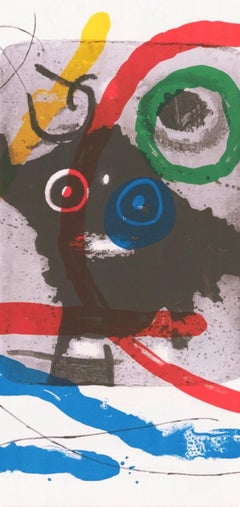 Joan Miro, Head, from Derriere le miroir, 1965