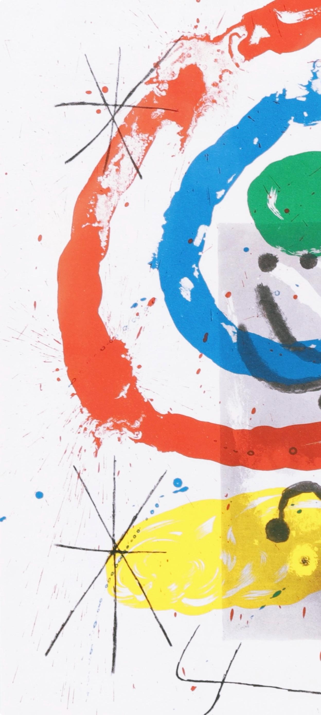 Miró, Sans titre (Cramer 102 ; Mourlot 428-449), Derrière le miroir (d'après) - Gris Abstract Print par Joan Miró