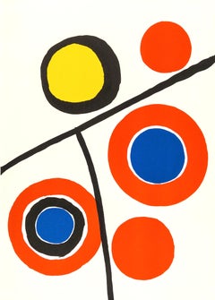 Alexander Calder, Rings on Black, from Derriere le Miroir, 1973