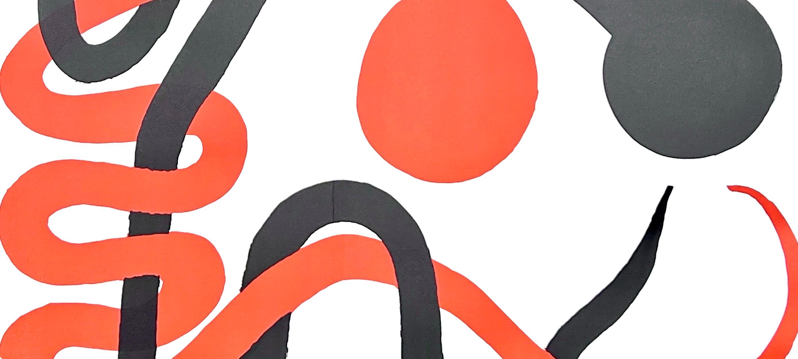 Zusammensetzung, Derrière le miroir – Print von Alexander Calder