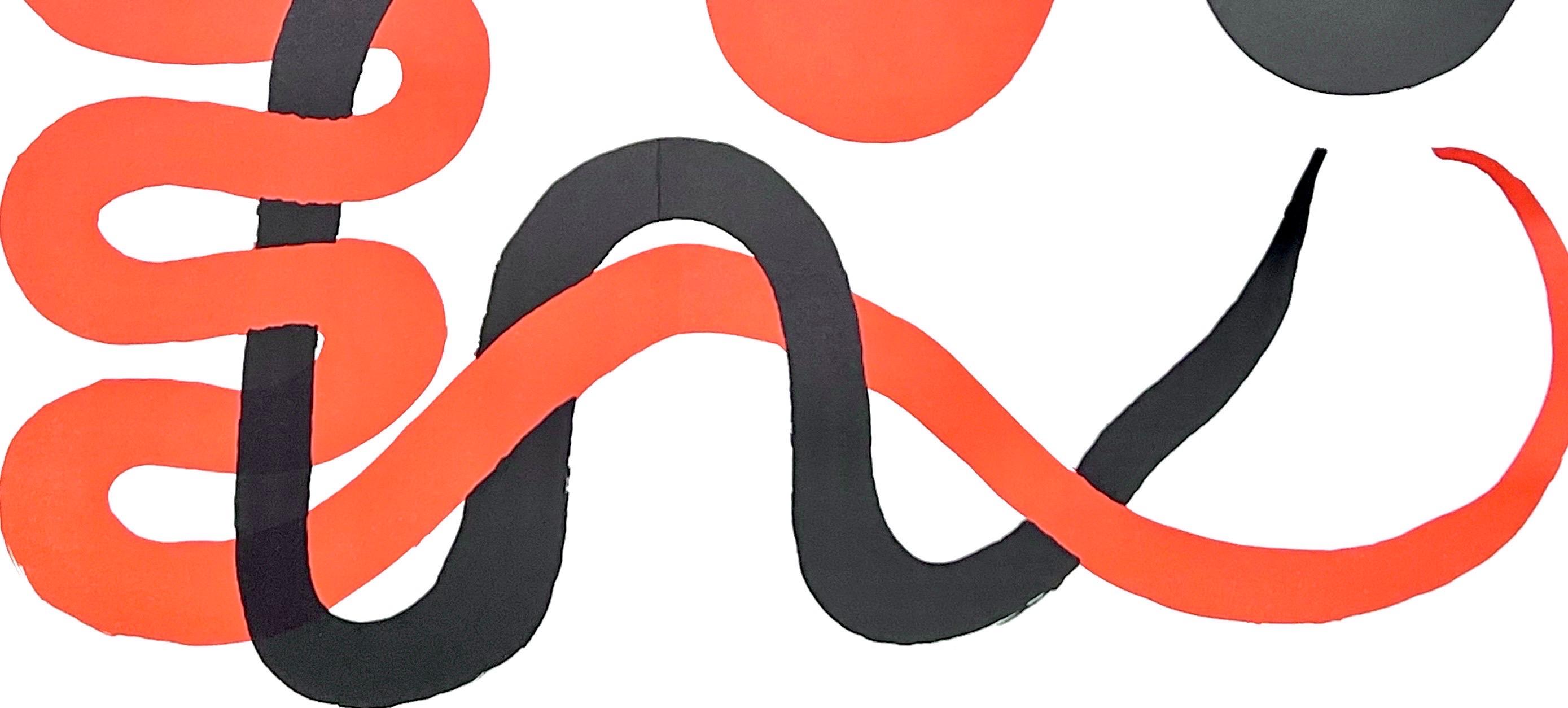 Zusammensetzung, Derrière le miroir (Moderne), Print, von Alexander Calder