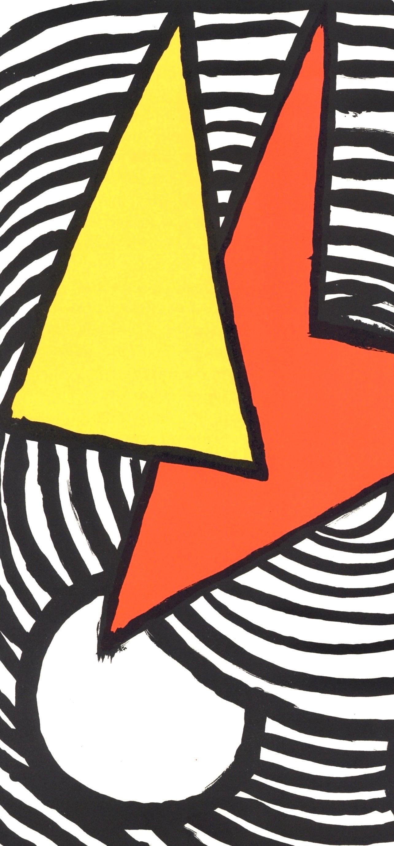 Zusammensetzung, Derrière le miroir – Print von Alexander Calder