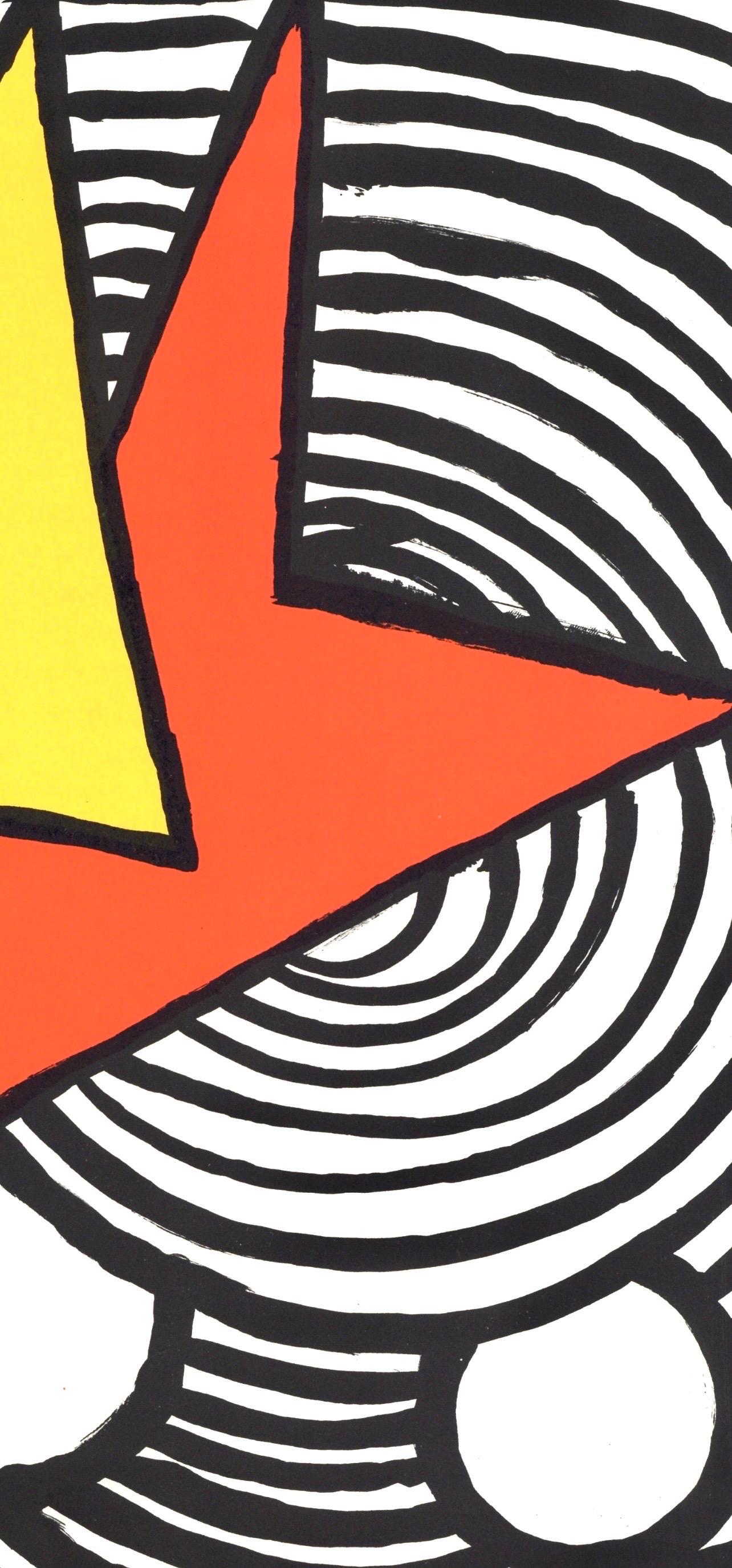 Zusammensetzung, Derrière le miroir (Moderne), Print, von Alexander Calder