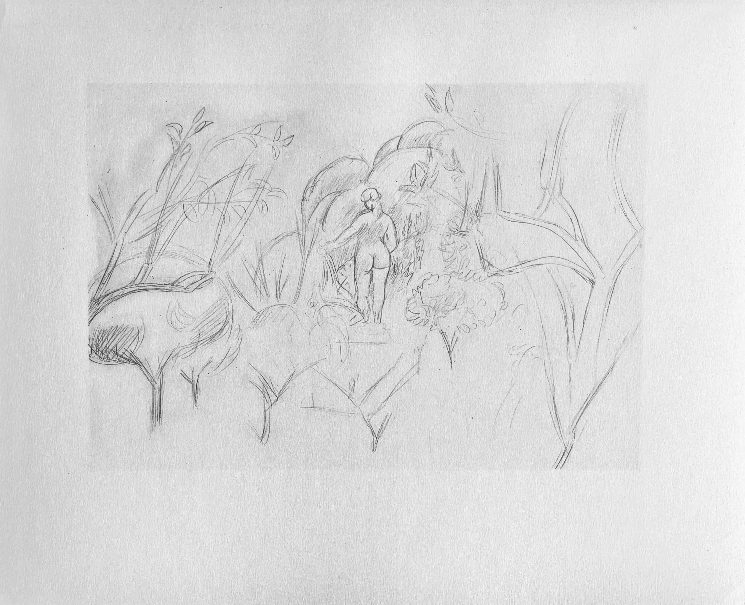 Lithographie sur papier vélin Lafuma Navarre. Non signé et non numéroté, tel que publié. Bon état ; jamais encadré ni monté sur passe-partout. Notes : Extrait de l'album Dessins de Henri Matisse, 1925. Publié par les Éditions des Quatre Chemins,