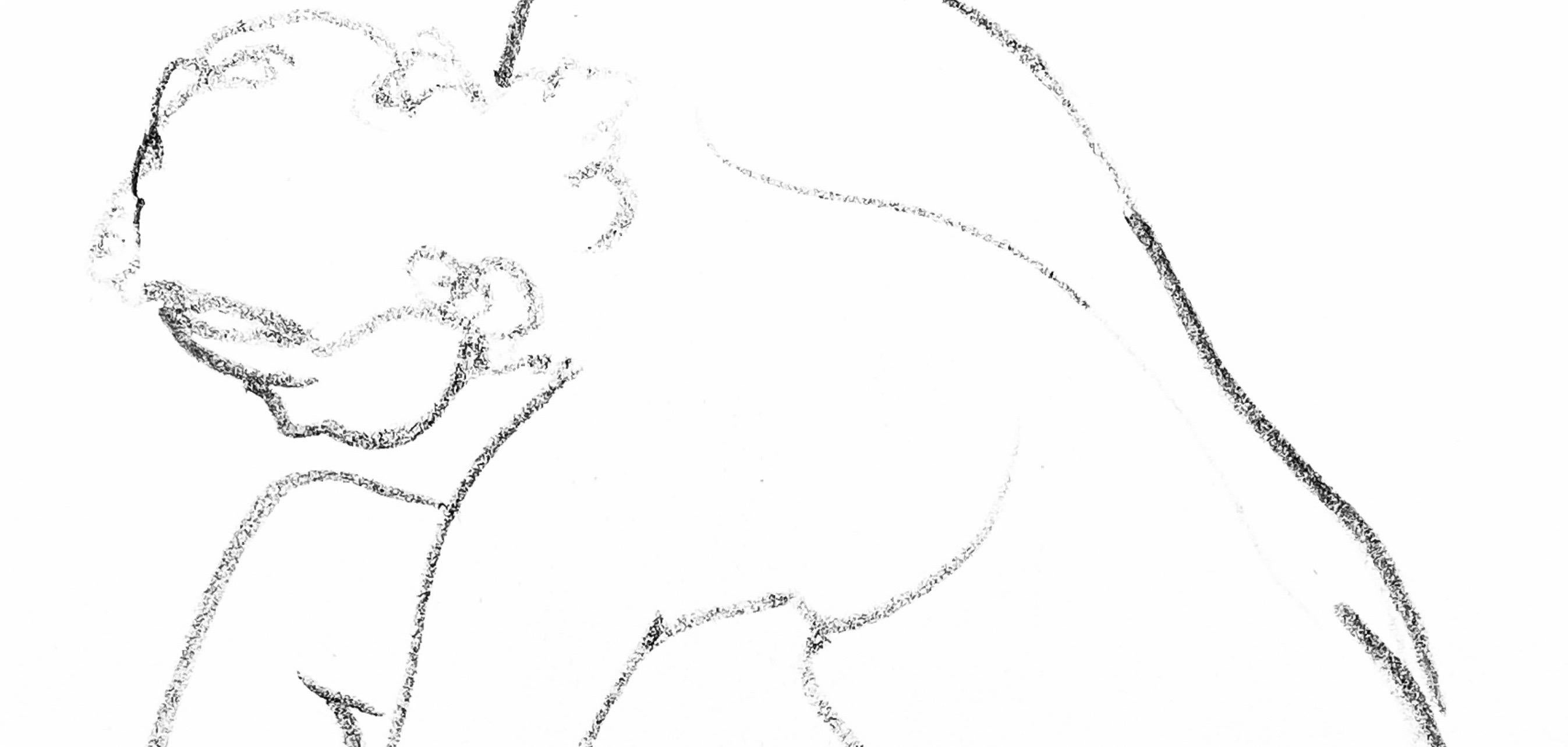 Derain, Komposition, Derrière le miroir (nach) (Grau), Figurative Print, von André Derain