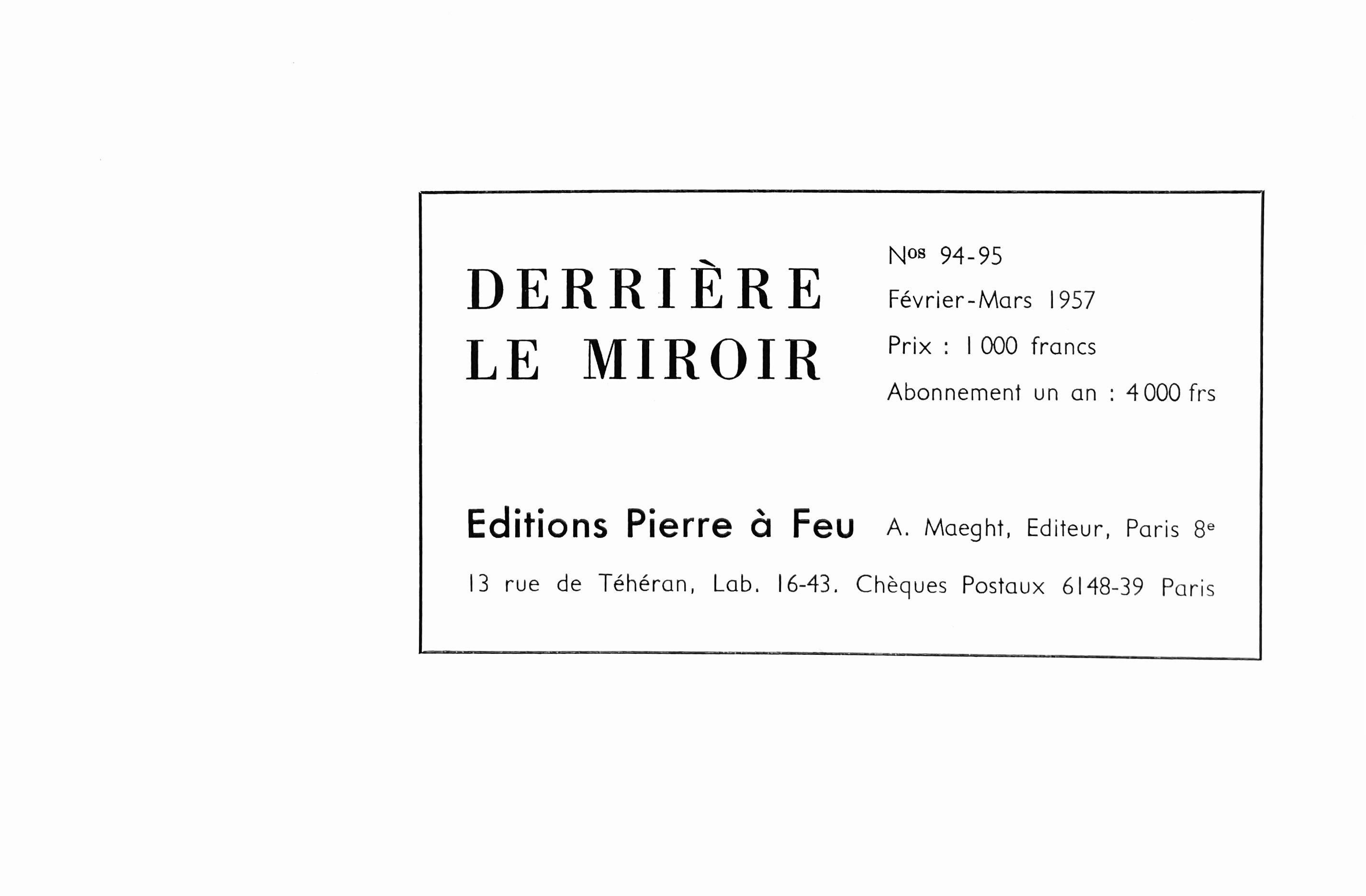 Andre Derain, Untitled, from Derriere le miroir, 1957 (after) For Sale 1