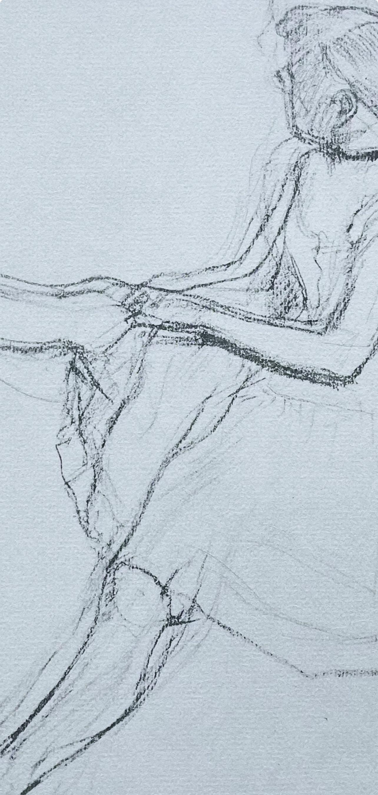 Edgar Degas, Seated Dancer, Removing Her Slipper, 1945 (after) For Sale 2