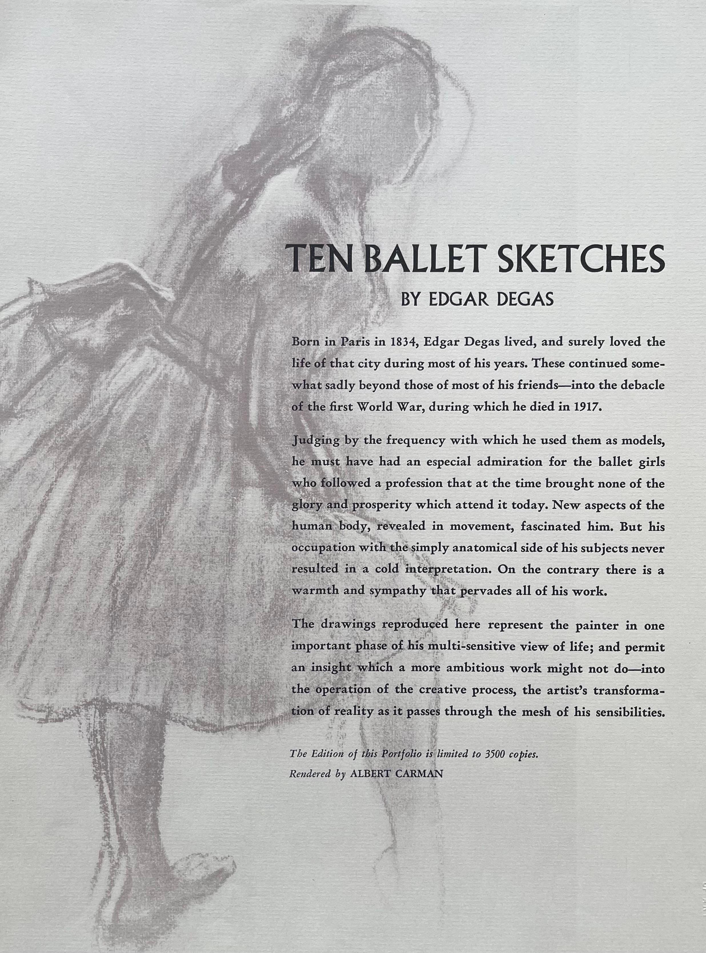 Edgar Degas, Dancer at the Barre, 1945 (after) For Sale 5