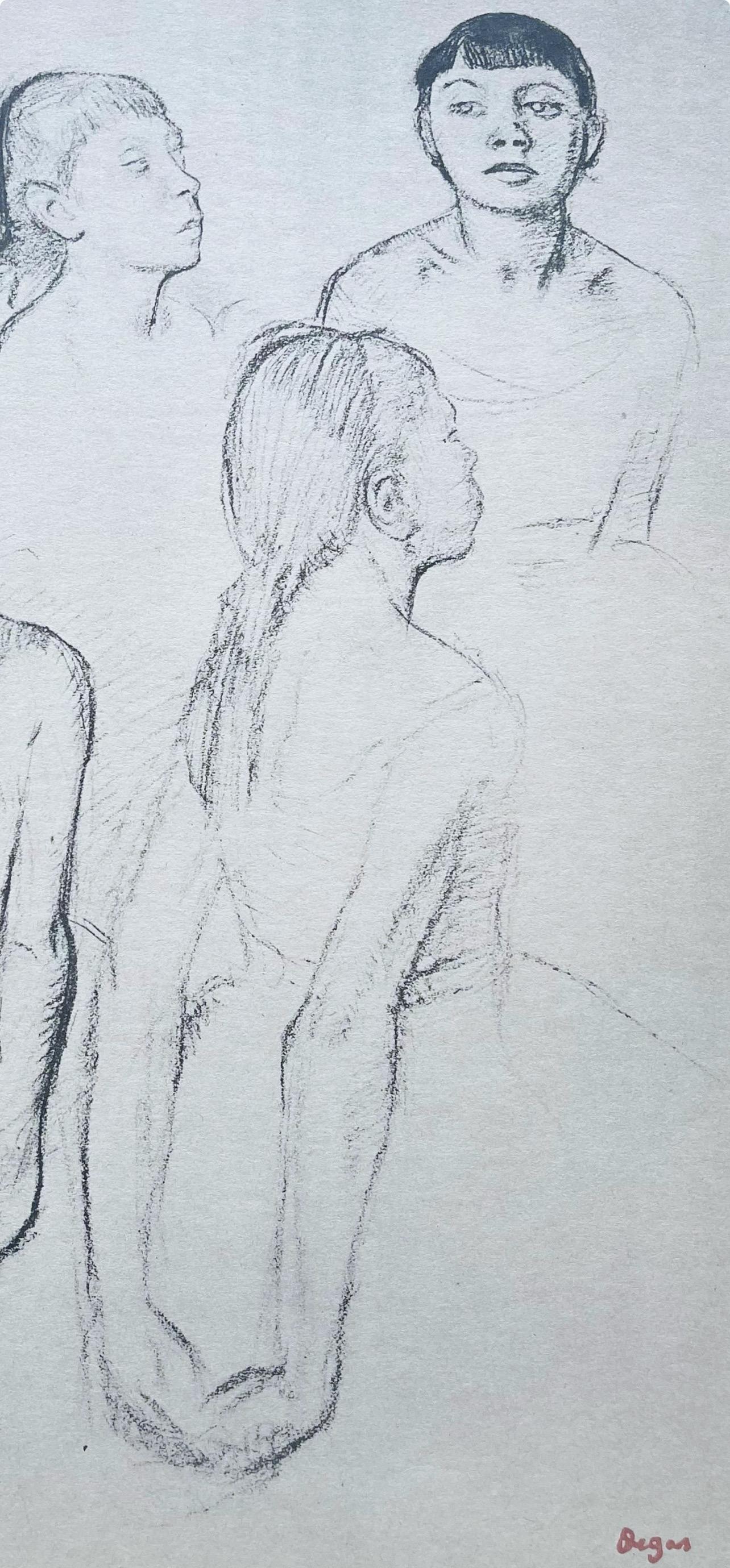 Edgar Degas, Four Sketches of a Little Dancer, 1945 (after) For Sale 2