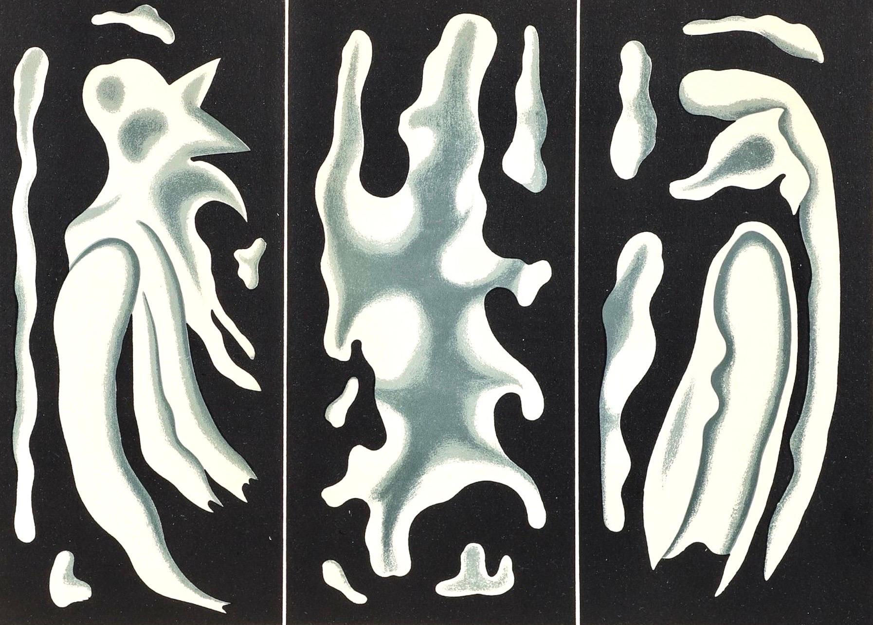 Fernand Léger Abstract Print – Léger, Komposition, Derrière le miroir (nach)