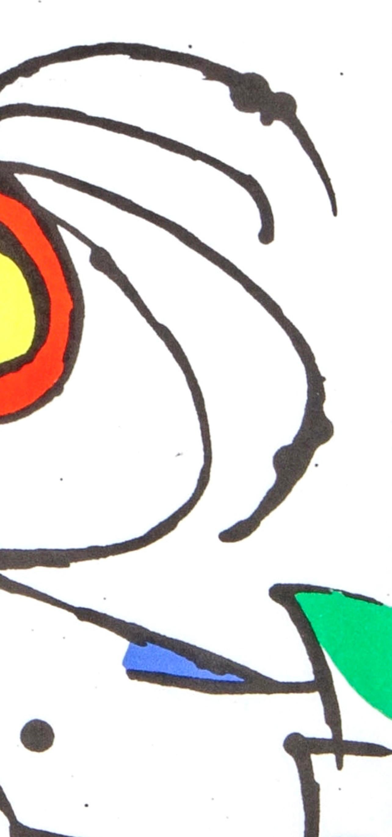 Joan Miro, Untitled, from Sculptures of Miro, 1973 - Brown Landscape Print by Joan Miró