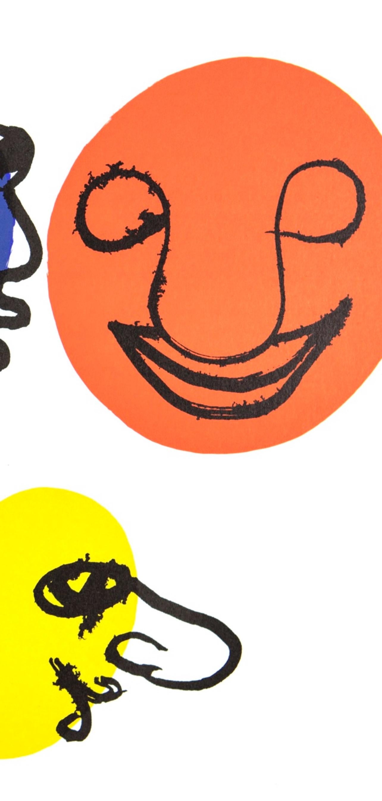 Alexander Calder, The Three Faces, from Derriere le miroir, 1976 For Sale 1