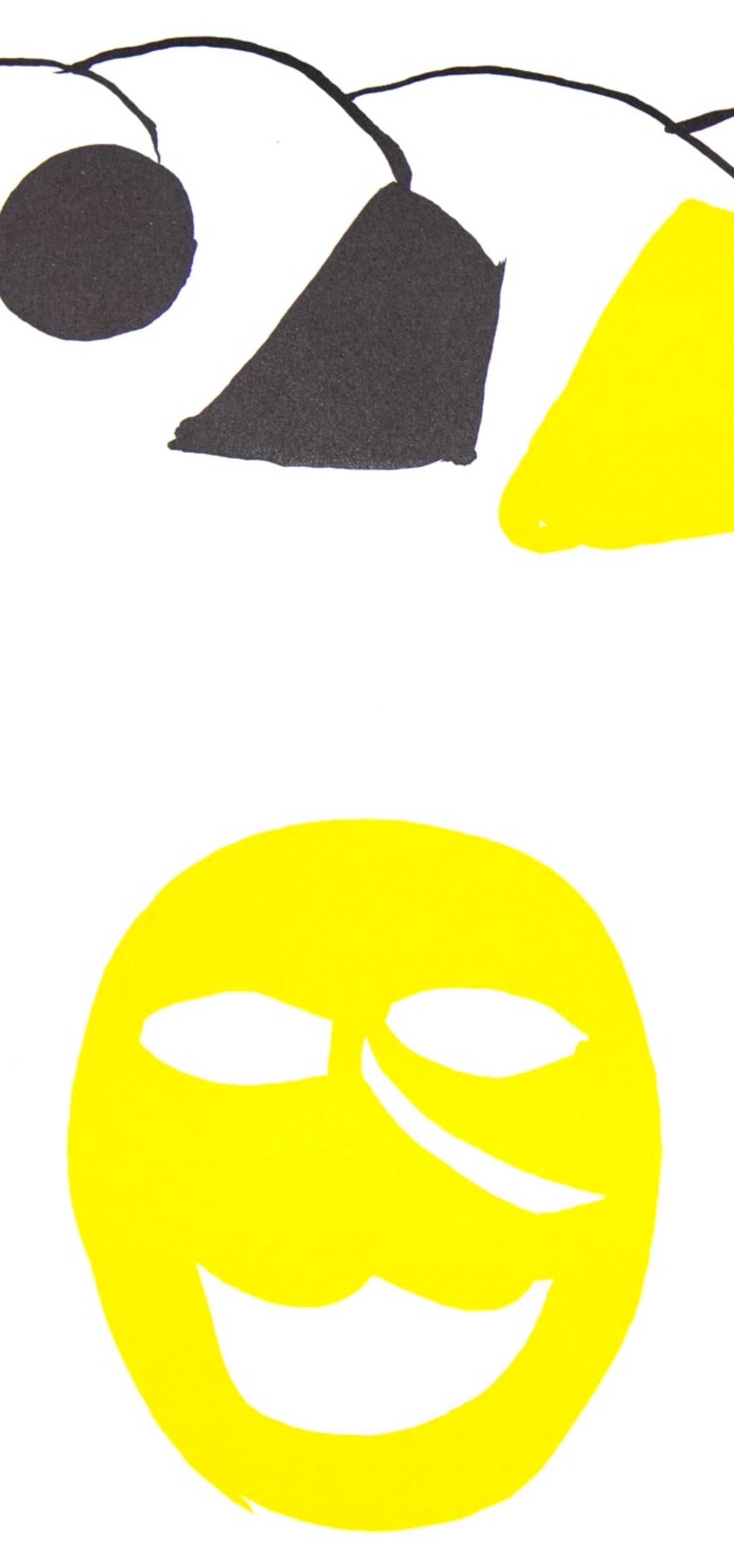 Zusammensetzung, Derrière le miroir – Print von Alexander Calder