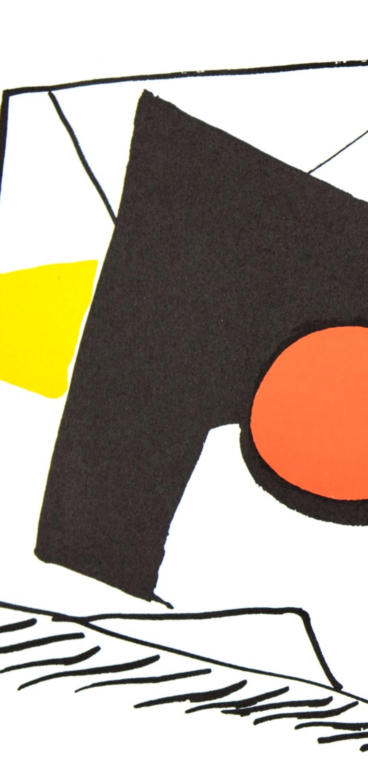 Alexander Calder, Untitled and The Three Faces, from Derriere le miroir, 1976 For Sale 5