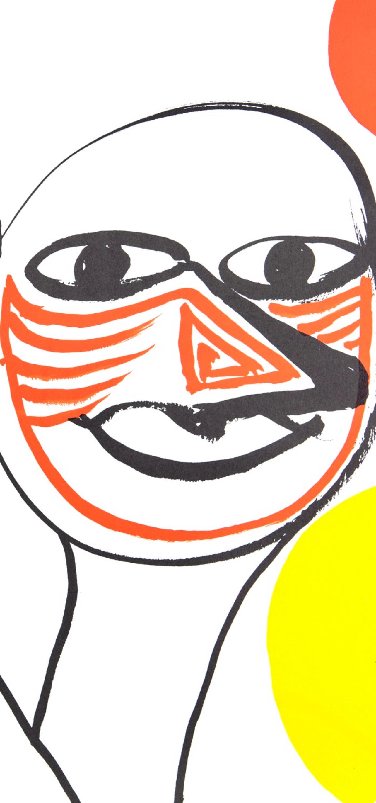 Composition, Derrière le miroir - Moderne Print par Alexander Calder