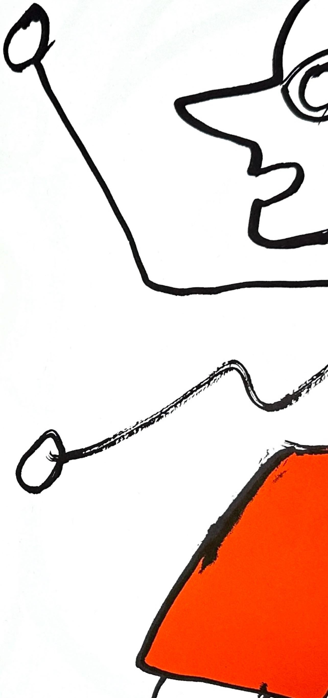 Composition, Derrière le miroir - Moderne Print par Alexander Calder