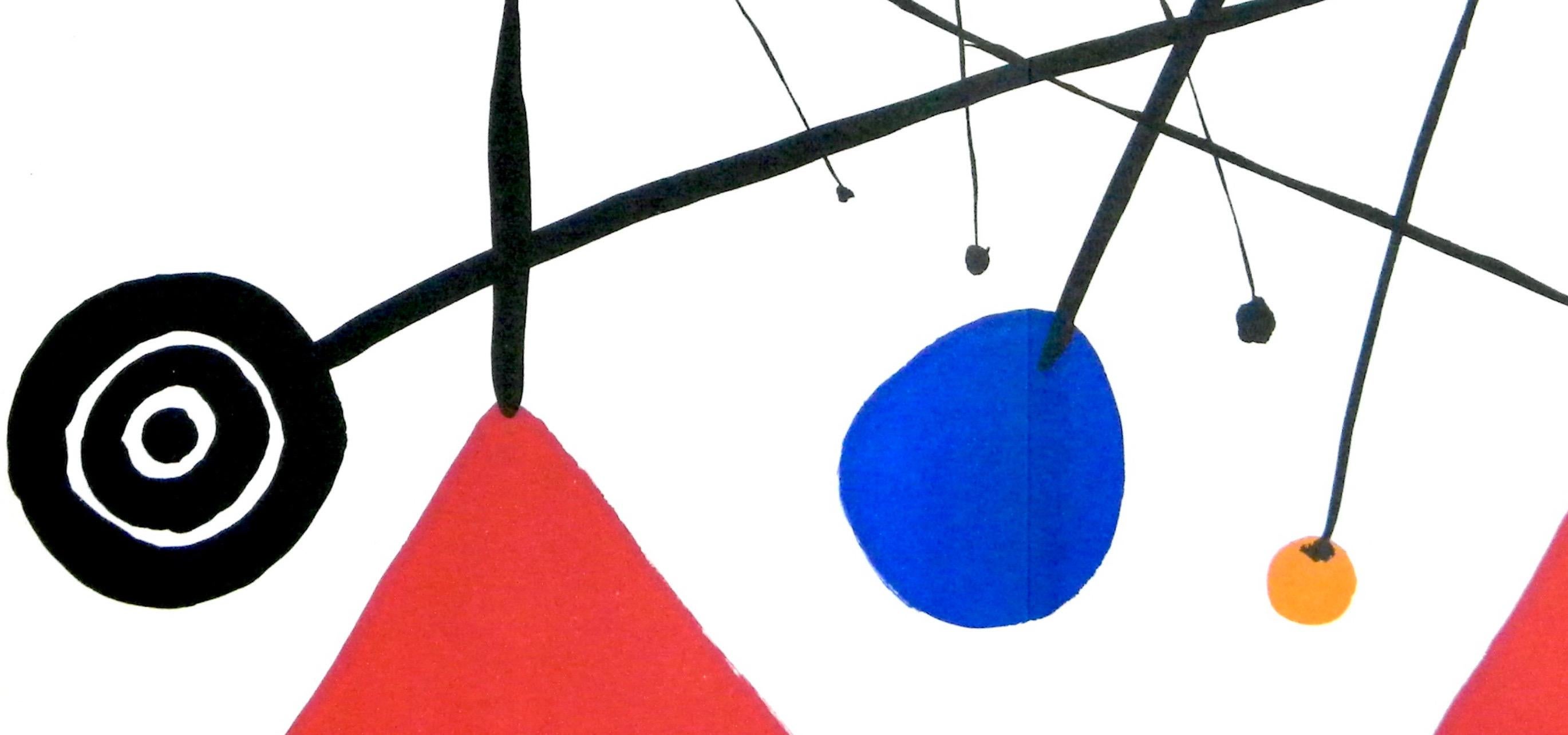 Alexander Calder, Two Pyramids and Spirals, from Derriere le miroir, 1954 For Sale 2