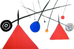 Alexander Calder, Two Pyramids and Spirals, from Derriere le miroir, 1954