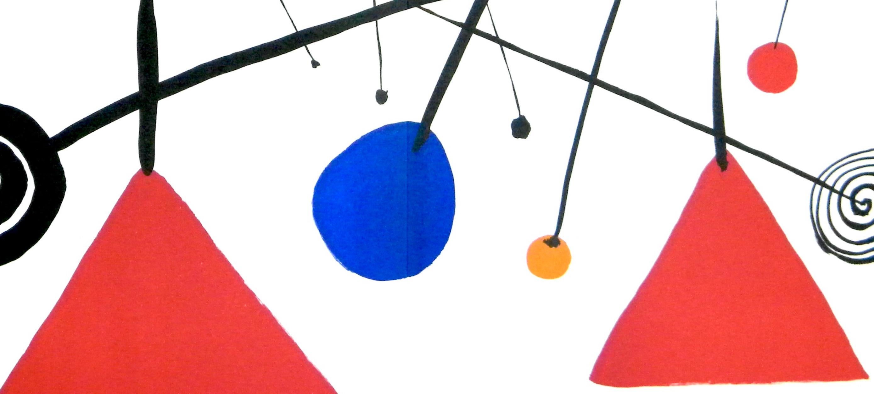 Alexander Calder, Two Pyramids and Spirals, from Derriere le miroir, 1954 For Sale 3