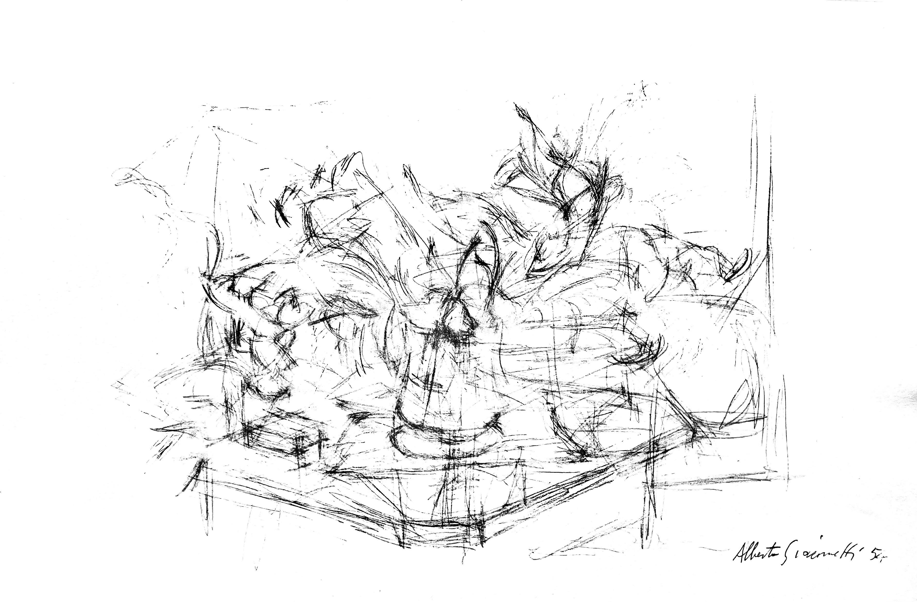 Giacometti, Komposition, Derrière le miroir (nach)