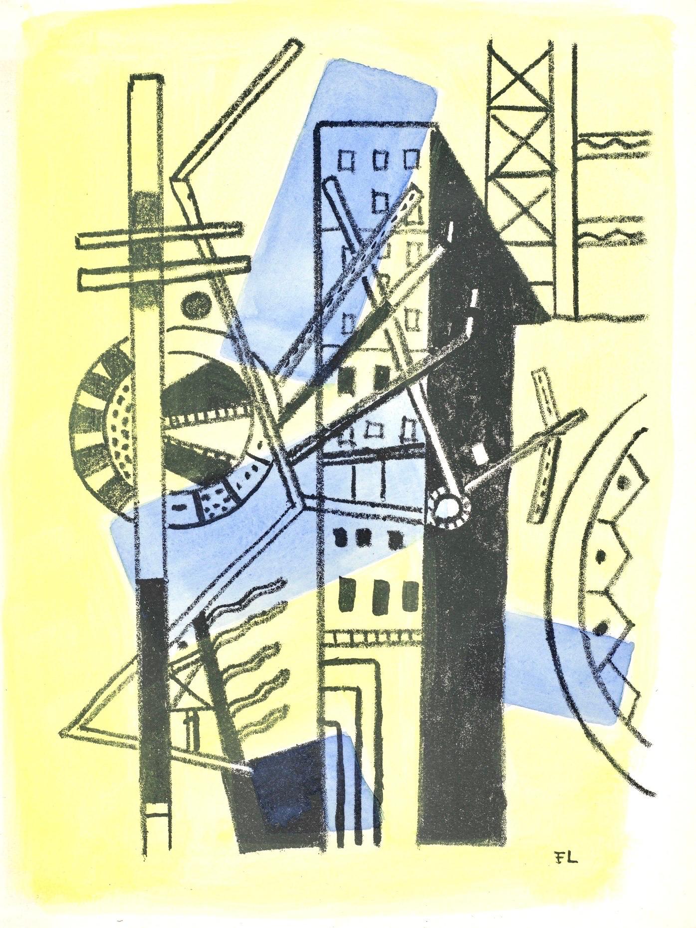 Composizione (Saphire 24-38), Les Illuminations, Fernand Léger