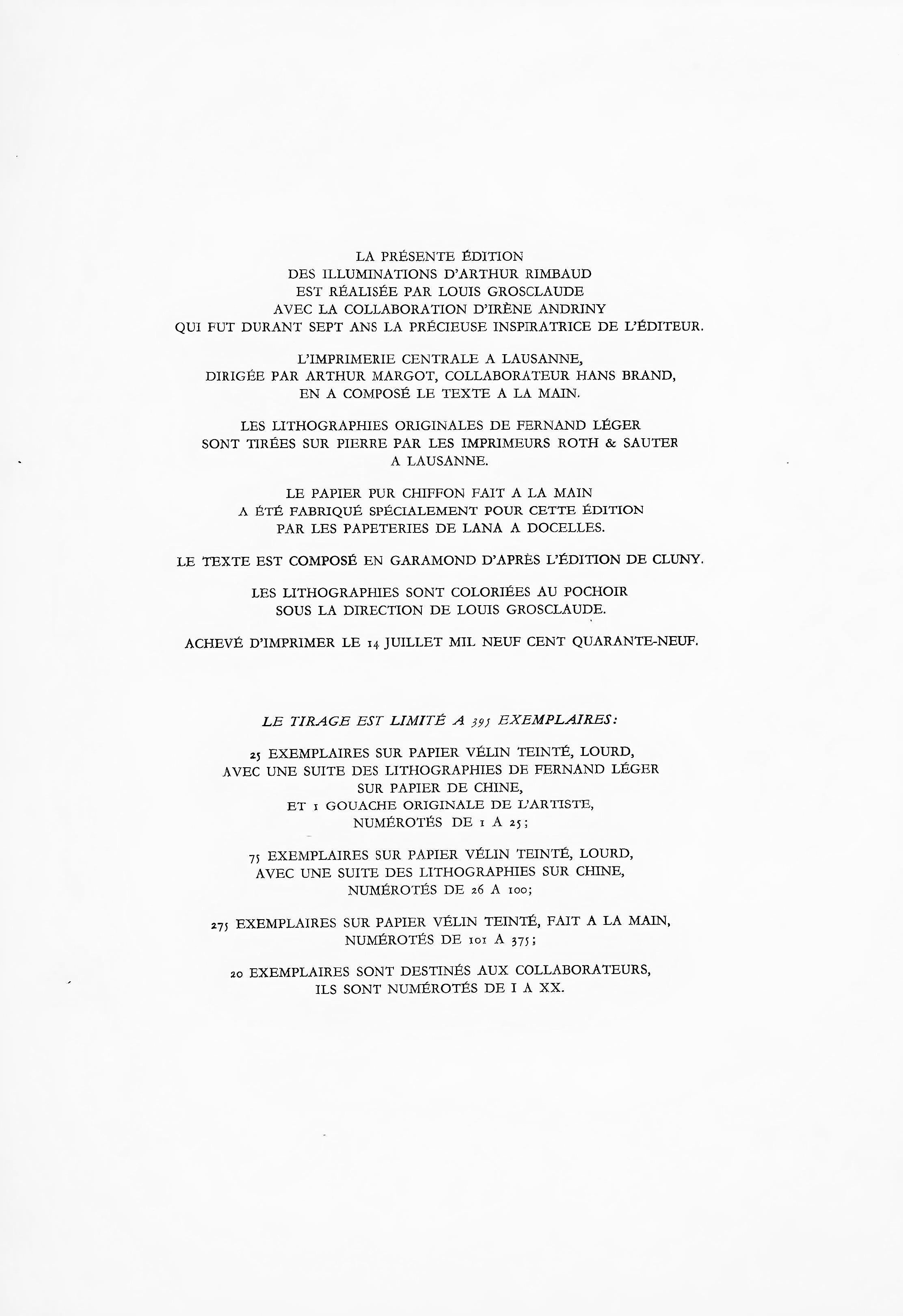 Composition (saphire 24-38), Les Illuminations, Fernand Léger en vente 5