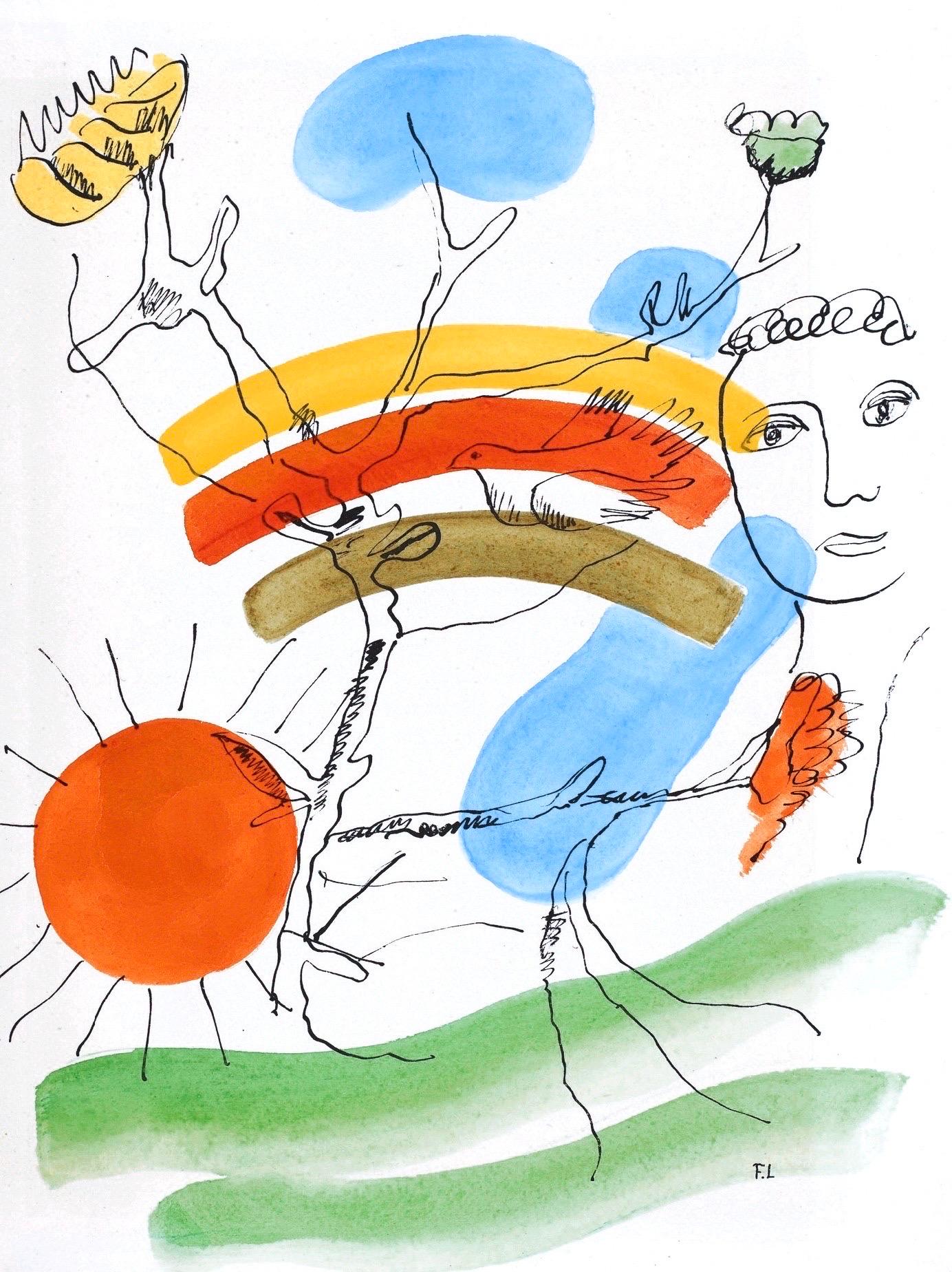 Composition (saphire 24-38), Les Illuminations, Fernand Léger