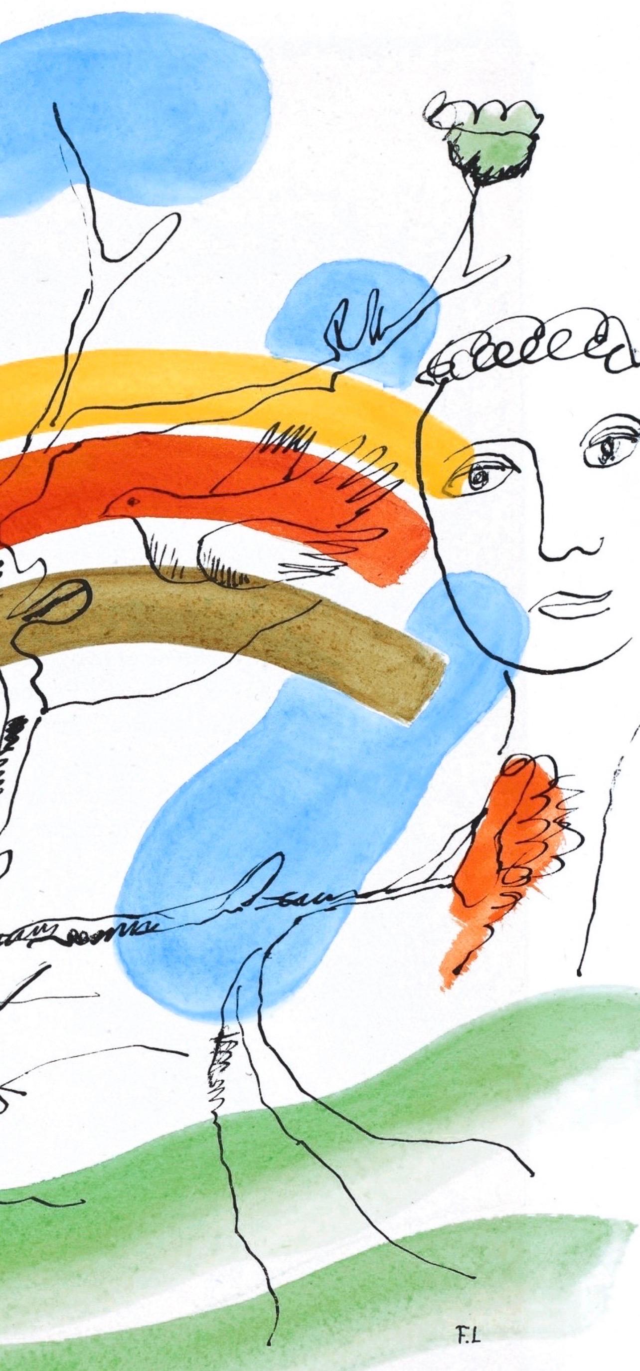 Fernand Leger, After the Flood, from The Illuminations, 1949 - Modern Print by Fernand Léger