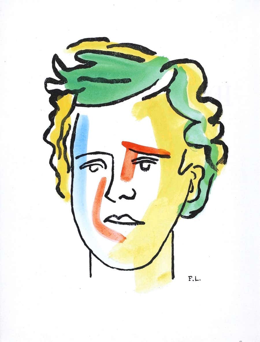Fernand Leger, Portrait of Rimbaud, from The Illuminations, 1949