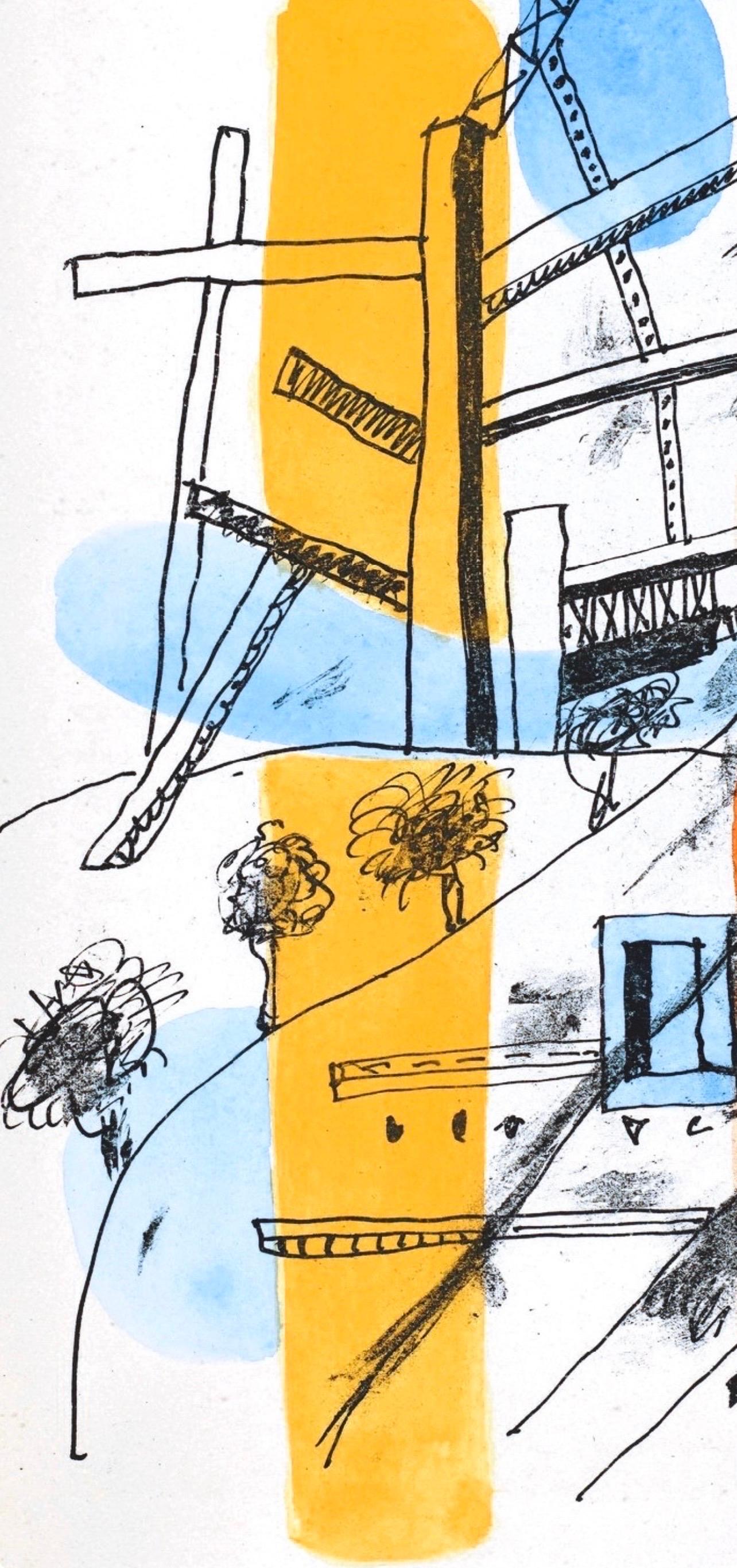 Fernand Leger, Metropolitan, from The Illuminations, 1949 - Modern Print by Fernand Léger