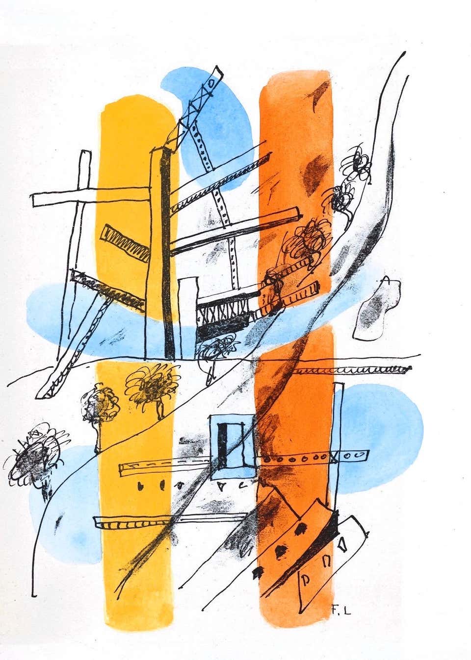 Fernand Leger, Metropolitan, from The Illuminations, 1949
