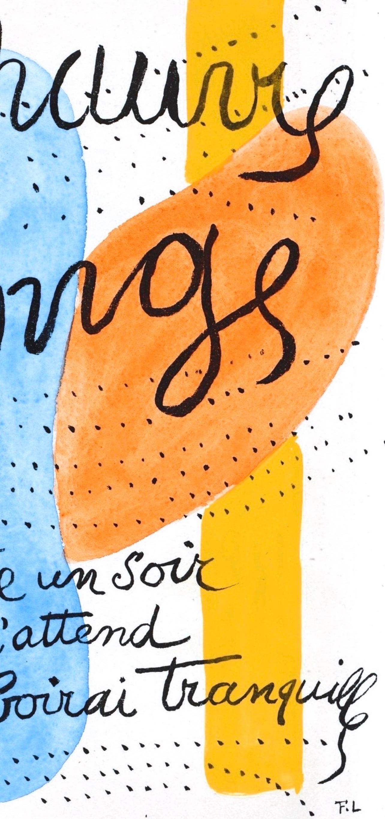 Fernand Leger, Comedy of Thirst, from The Illuminations, 1949 - Modern Print by Fernand Léger