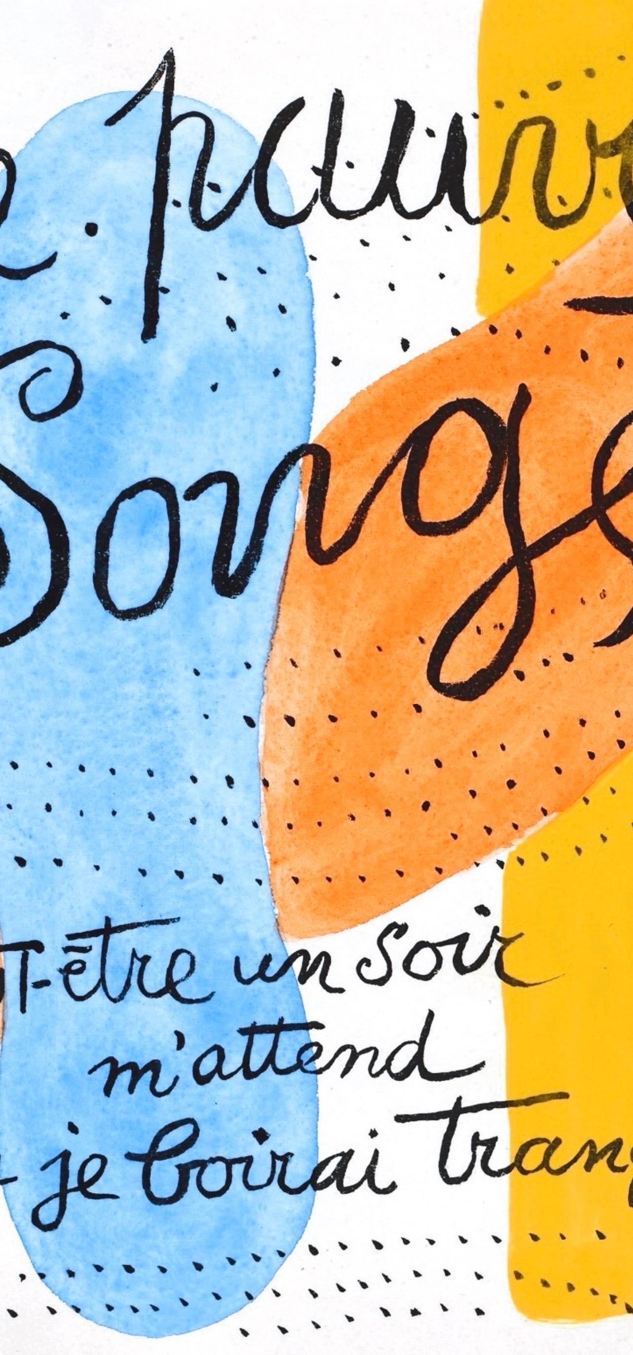 Fernand Leger, Comedy of Thirst, from The Illuminations, 1949 - White Figurative Print by Fernand Léger