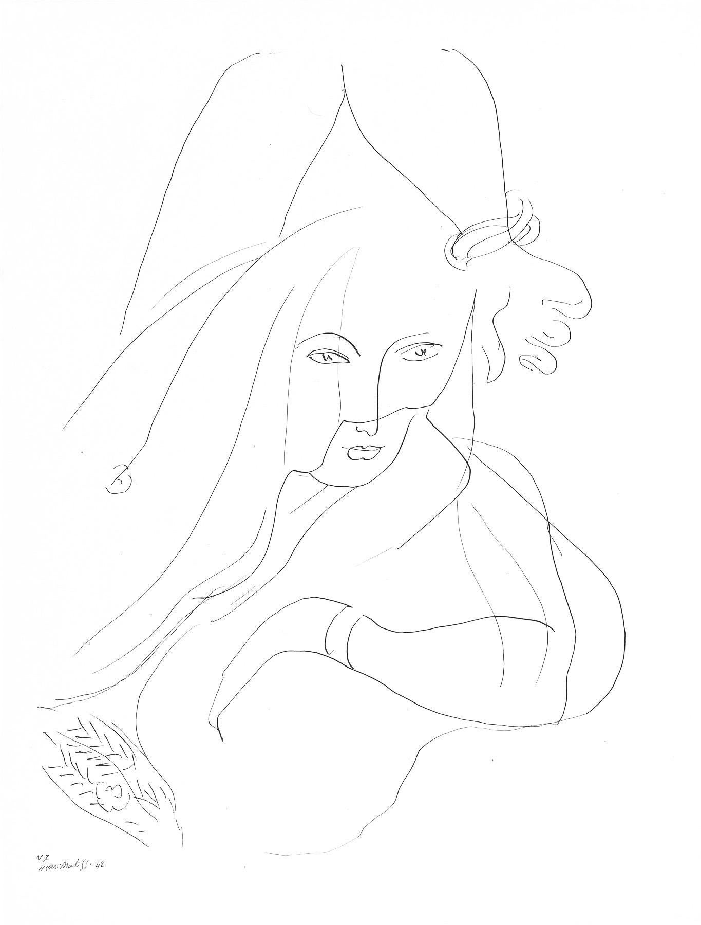 Matisse, Série V, var. 7 (Duthuit 9), Dessins, Thèmes et variations (después de)