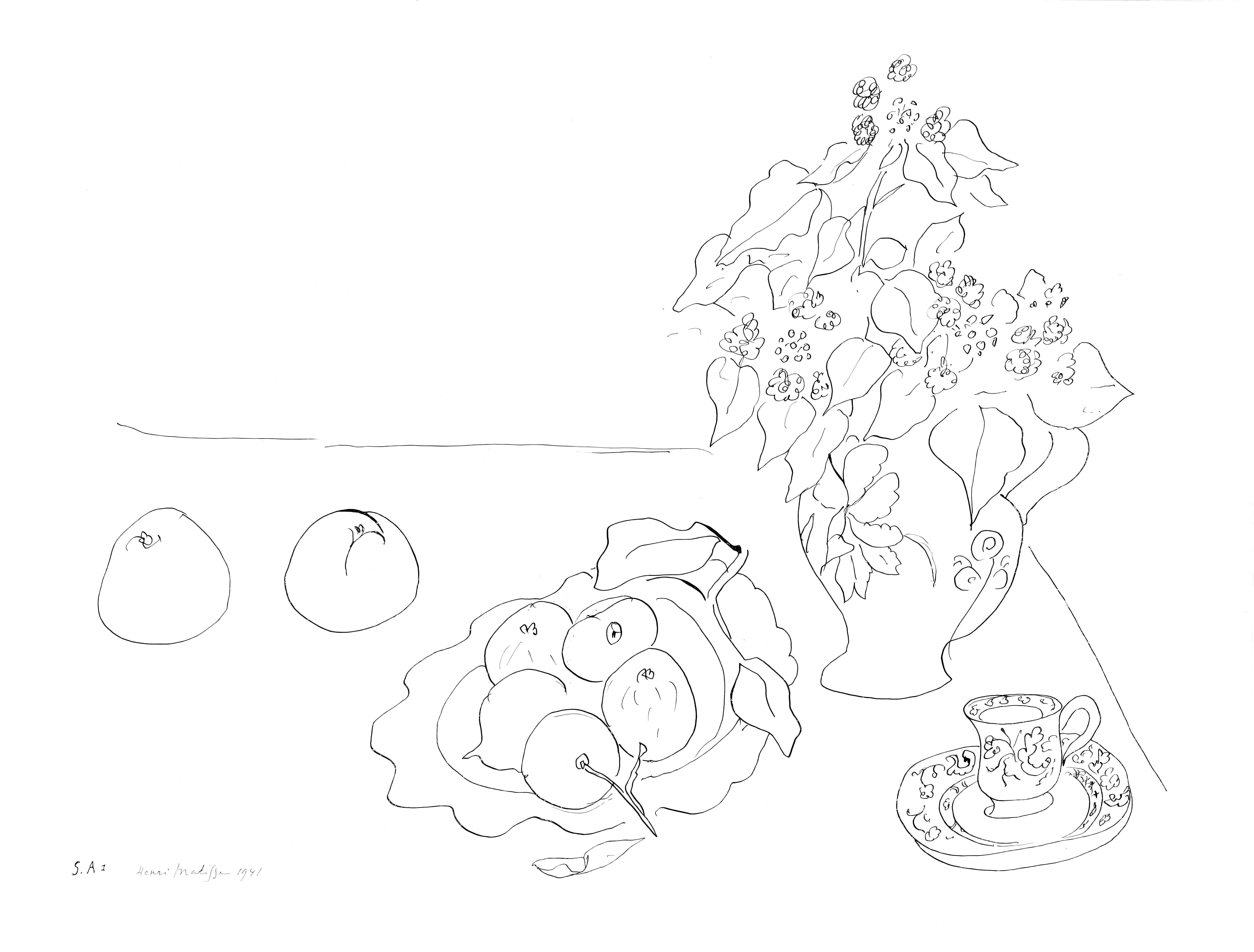 Henri Matisse, Series S.A., Var. 1, 1943 (after)