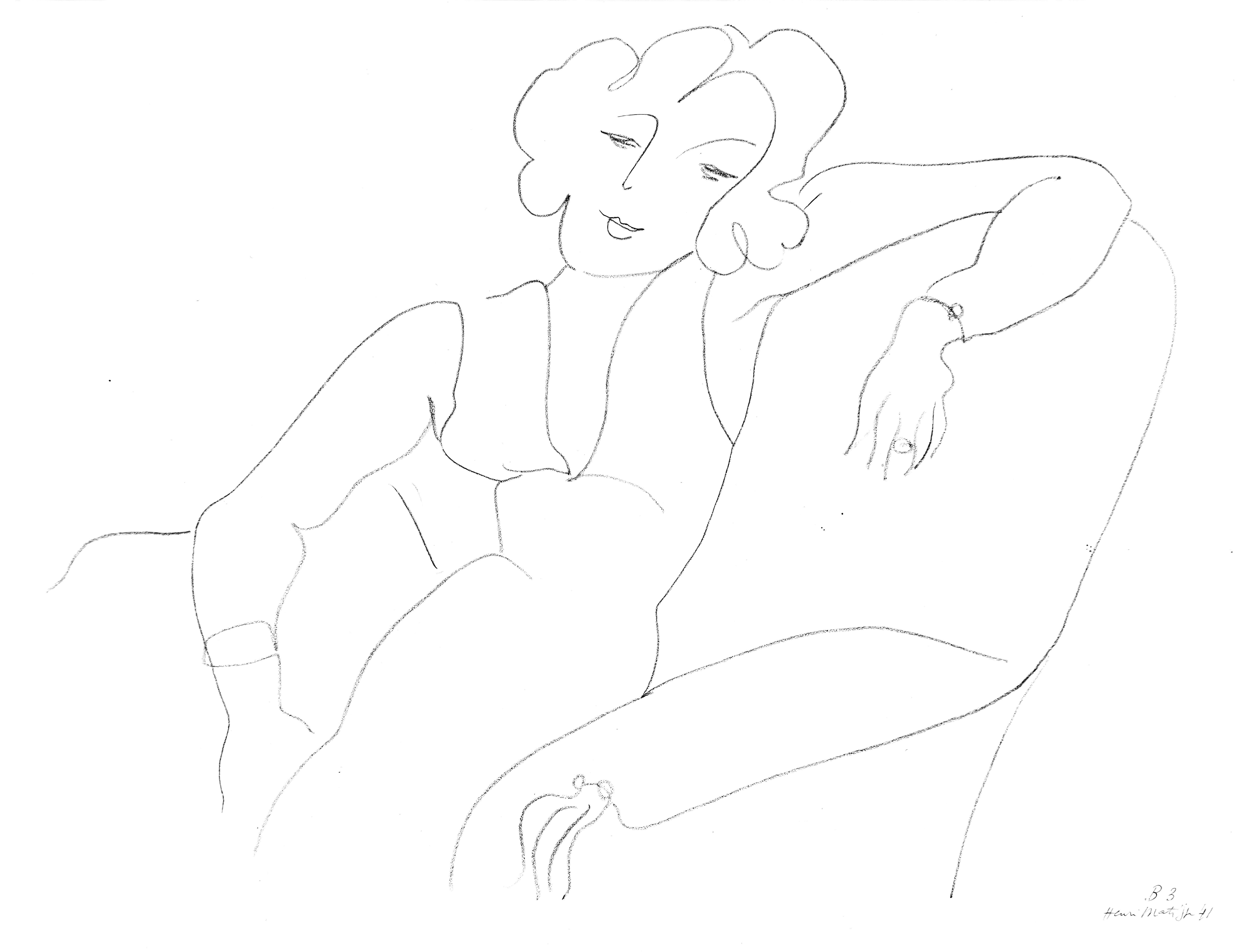 Henri Matisse, Series B, Var. 3, Drawings, Themes and Variations, 1943 (after)