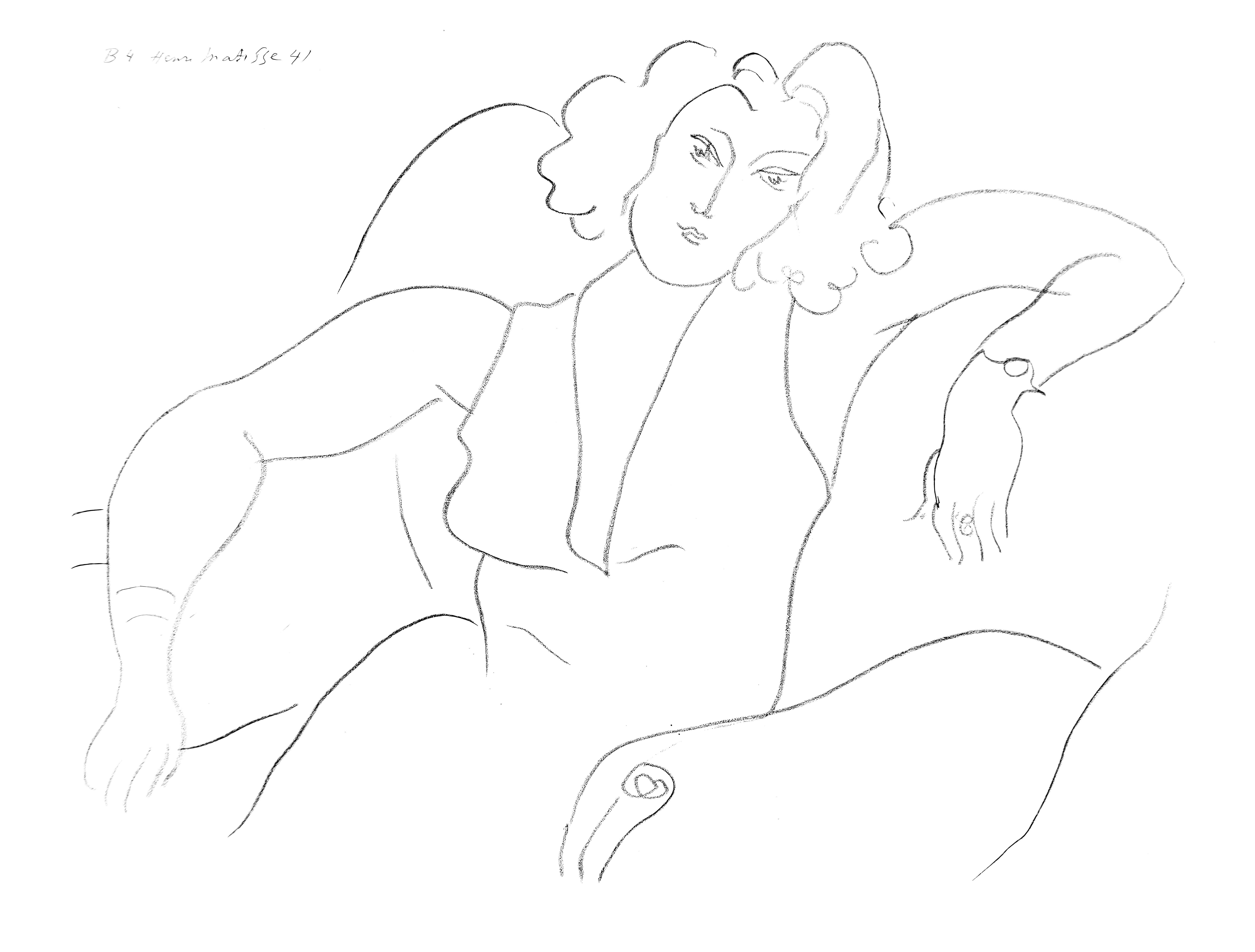 Henri Matisse, Series B, Var. 4, Drawings, Themes and Variations, 1943 (after)