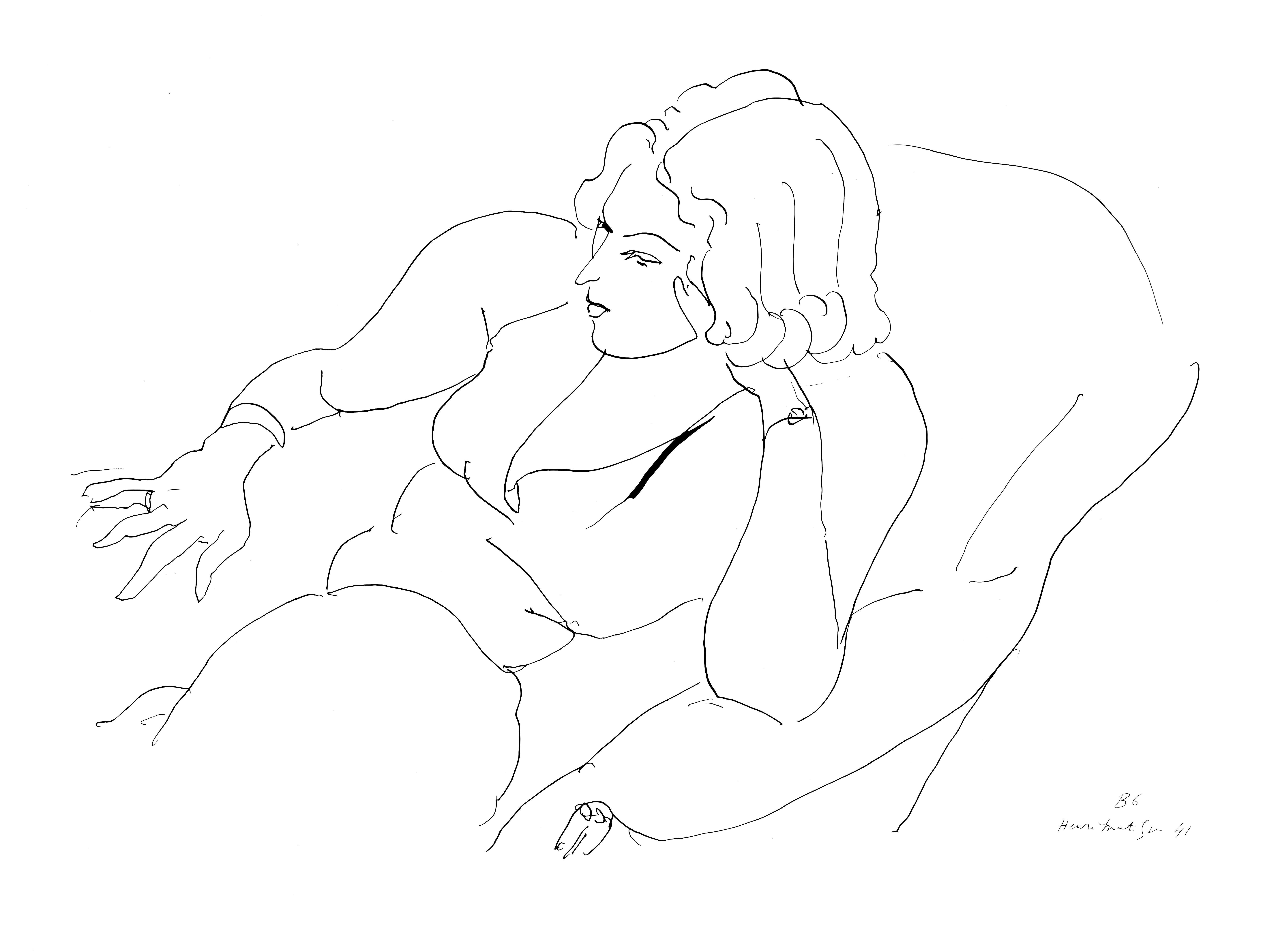 Henri Matisse, Series B, Var. 6, Drawings, Themes and Variations, 1943 (after)