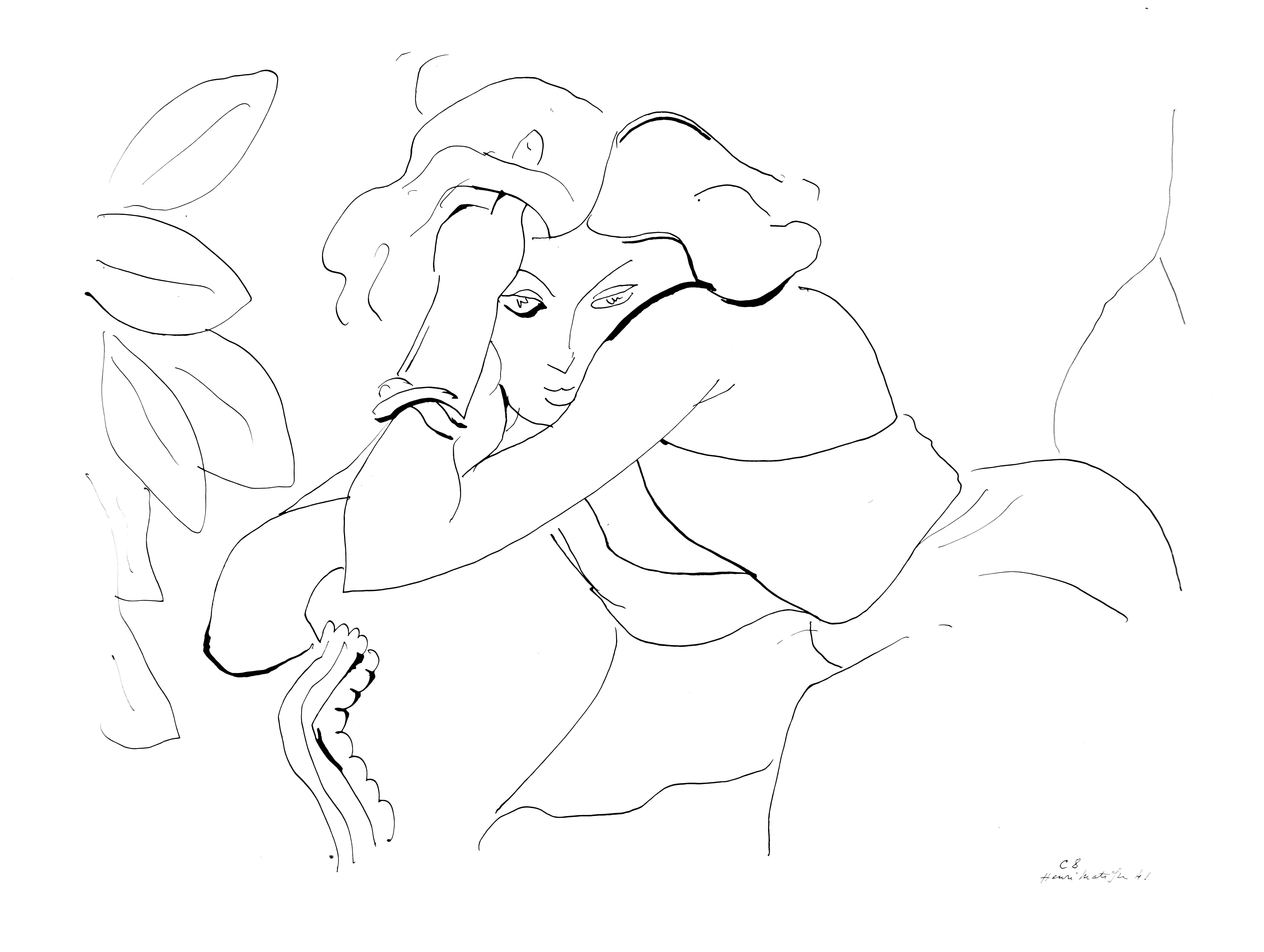 Henri Matisse, Series C, Var. 8, Drawings, Themes and Variations, 1943 (after)