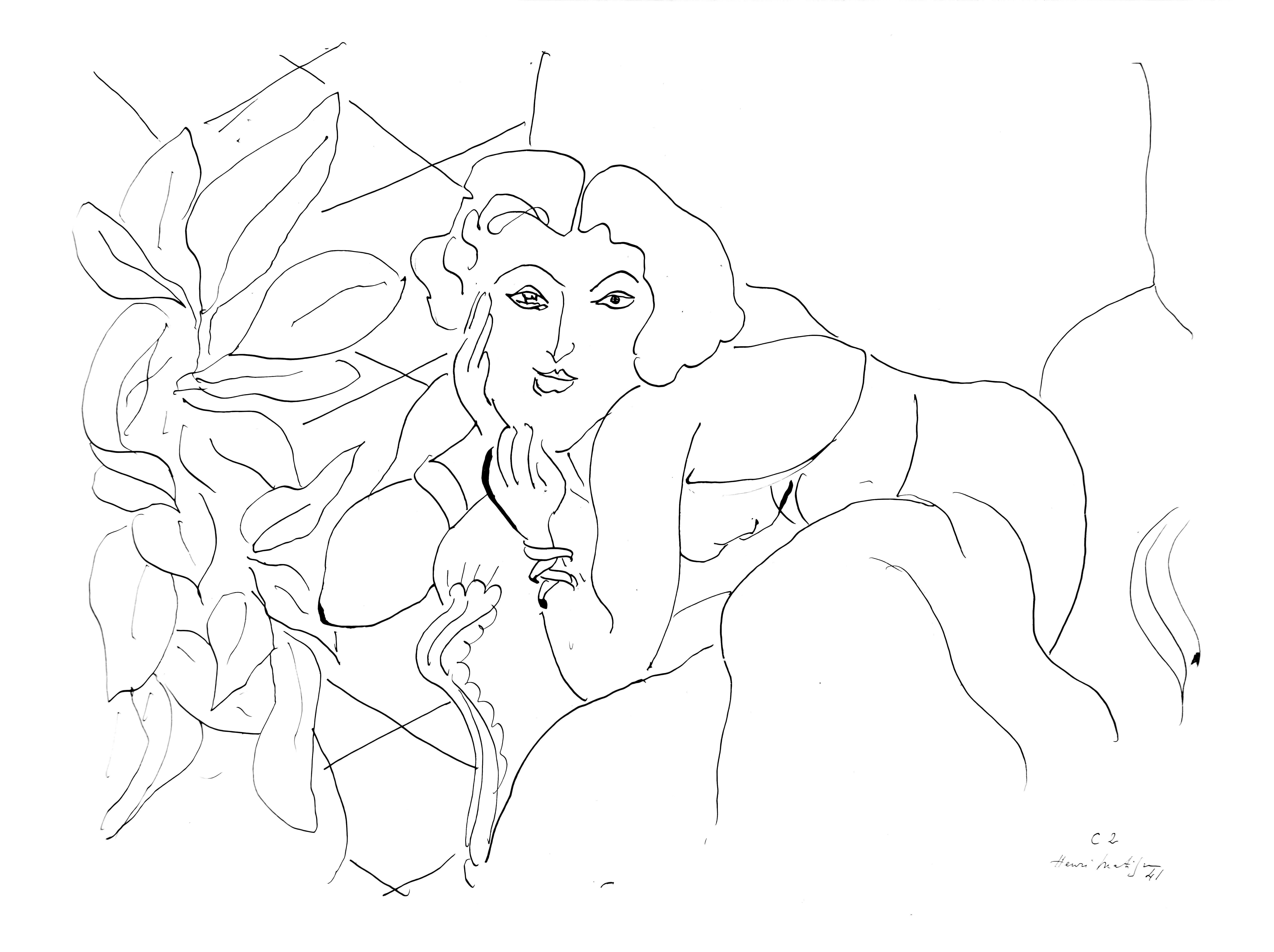 Henri Matisse, Series C, Var. 2, Drawings, Themes and Variations, 1943 (after)