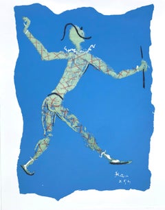 Jean Cocteau, Sans titre, extrait de Sous le manteau du feu, 1955