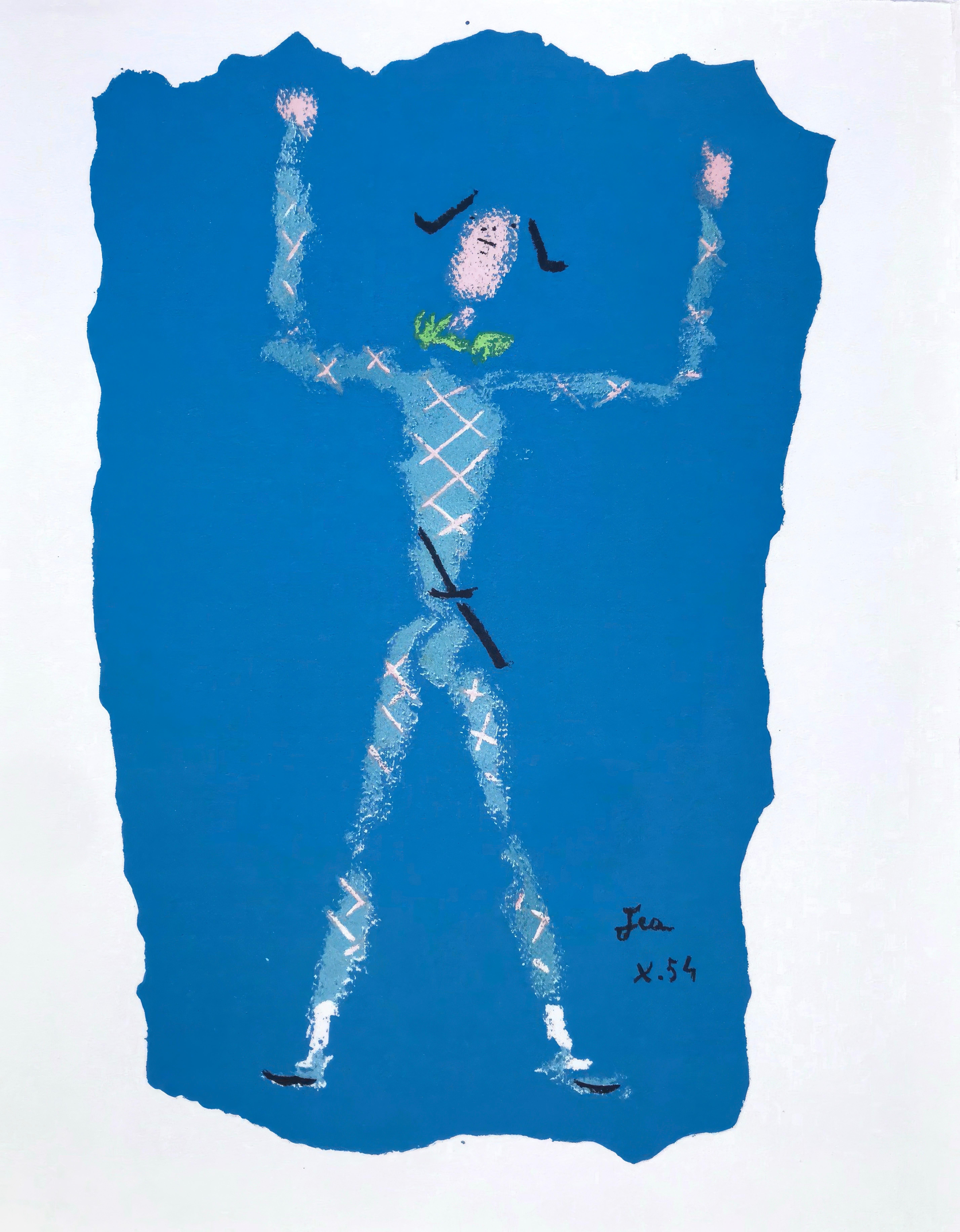 Jean Cocteau, Sin título, de Bajo el manto de fuego, 1955