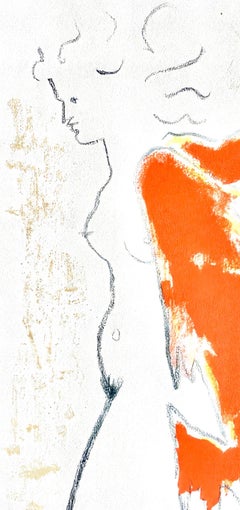 Jean Cocteau, Untitled, from Under the Coat of Fire, 1955