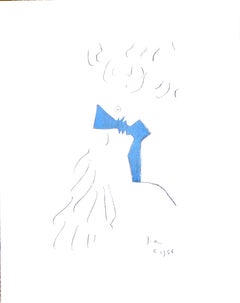 Jean Cocteau, Untitled, from Under the Coat of Fire, 1955