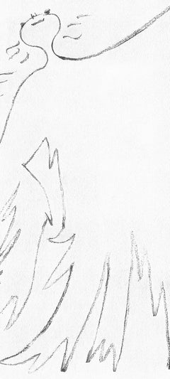 Jean Cocteau, Untitled, from Under the Coat of Fire, 1955
